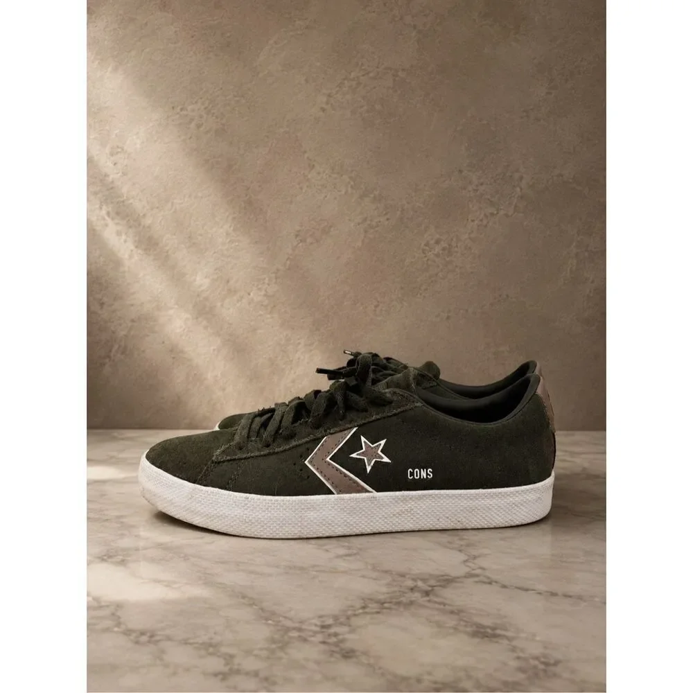 Converse CONS One Star Pro Suede Sneakers Olive Green White Men’s 8 Women’s 9.5 - Picture 5 of 7